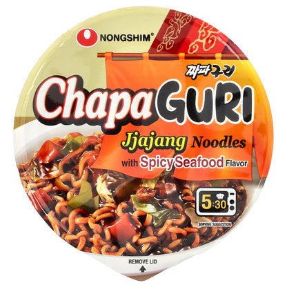 Nongshim, ChapaGuri, Jjajang Noodles With Spicy Seafood, 4.02 oz (114 g)