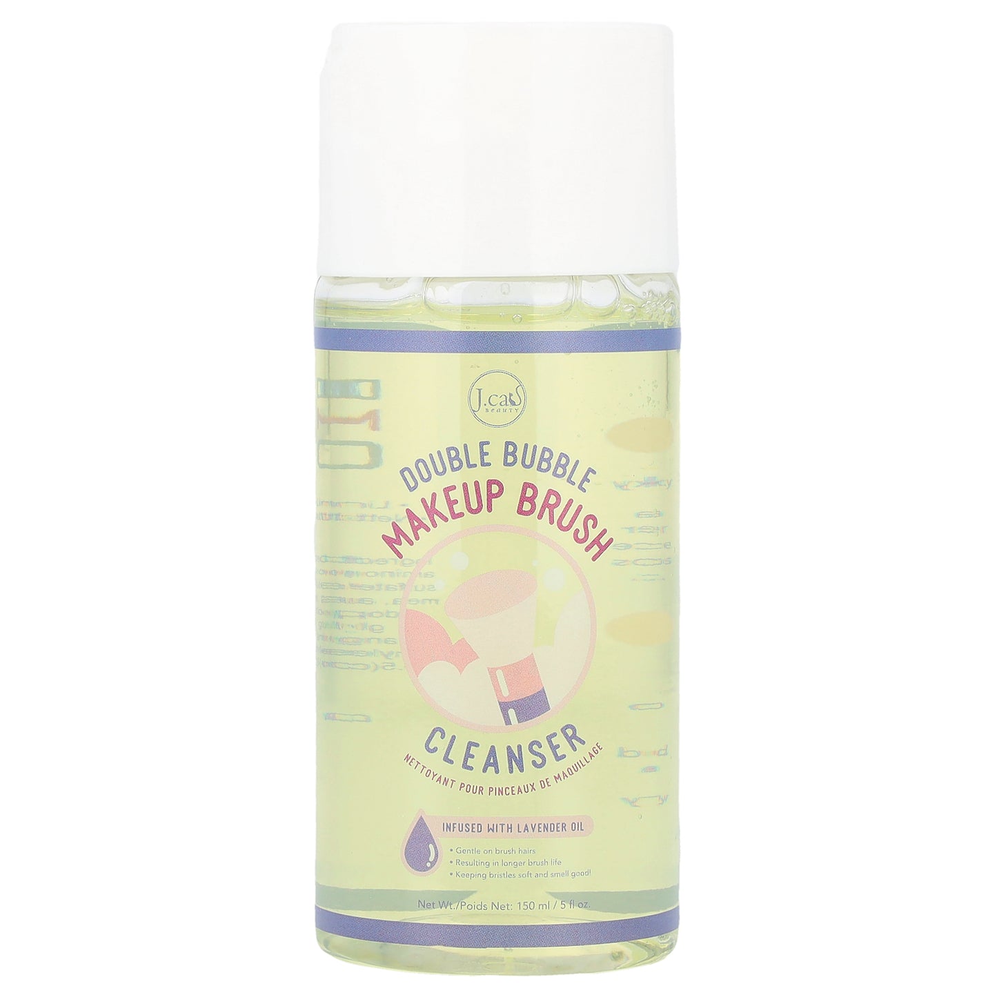 J.Cat Beauty, Double Bubble Makeup Brush Cleanser, 5 fl oz (150 ml)