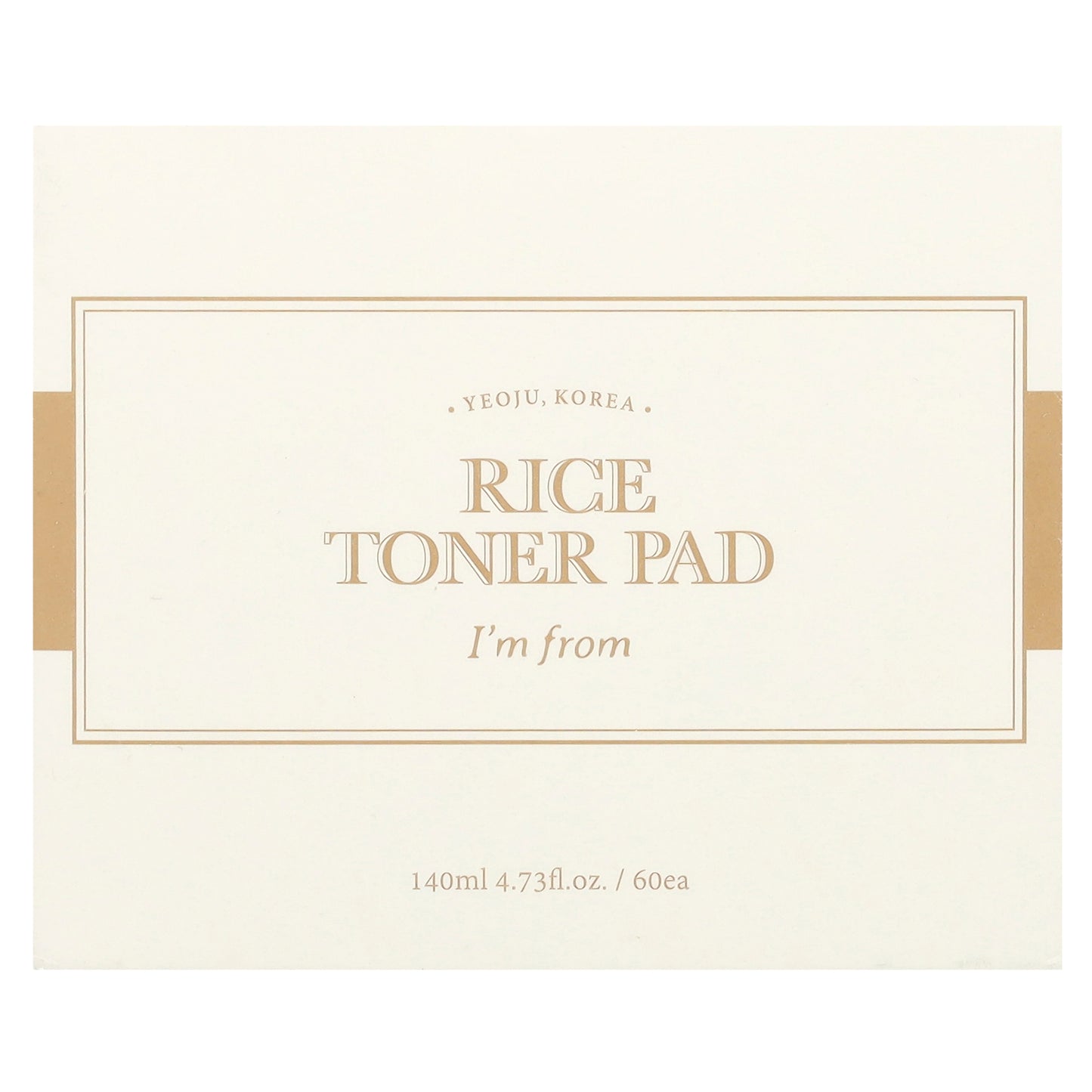 I'm From, Rice Toner Pad, 60 Pads