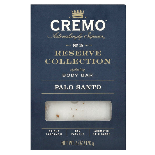 Cremo, Reserve Collection, Exfoliating Body Bar, Palo Santo, 6 oz (170 g)