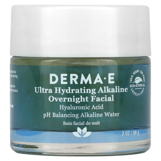 DERMA E, Ultra Hydrating Alkaline Overnight Facial, 2 oz (56 g)