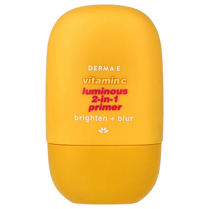 DERMA E, Vitamin C Luminous 2-in-1 Primer, For All Skin Types, 1 fl oz (30 ml)