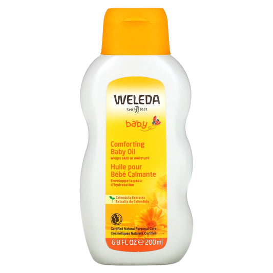 Weleda, Baby, Comforting Baby Oil, Calendula Extracts, 6.8 fl oz (200 ml)