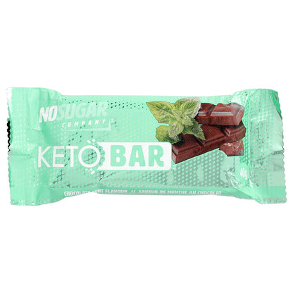 No Sugar Company, Keto Bar™, Chocolate Mint, 12 Bars, 40 g Each