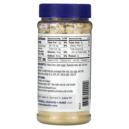 Peanut Butter & Co., Peanut Protein Powder, Flax & Chia, 6.5 oz (184 g)