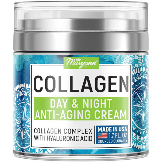 MaryAnn Organics, Collagen, Day & Night Anti-Aging Cream, 1.7 fl oz