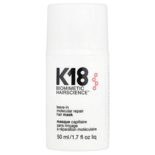 K18, Biomimetic HairScience™, Leave-In Molecular Repair Hair Mask, 1.7 fl oz (50 ml)