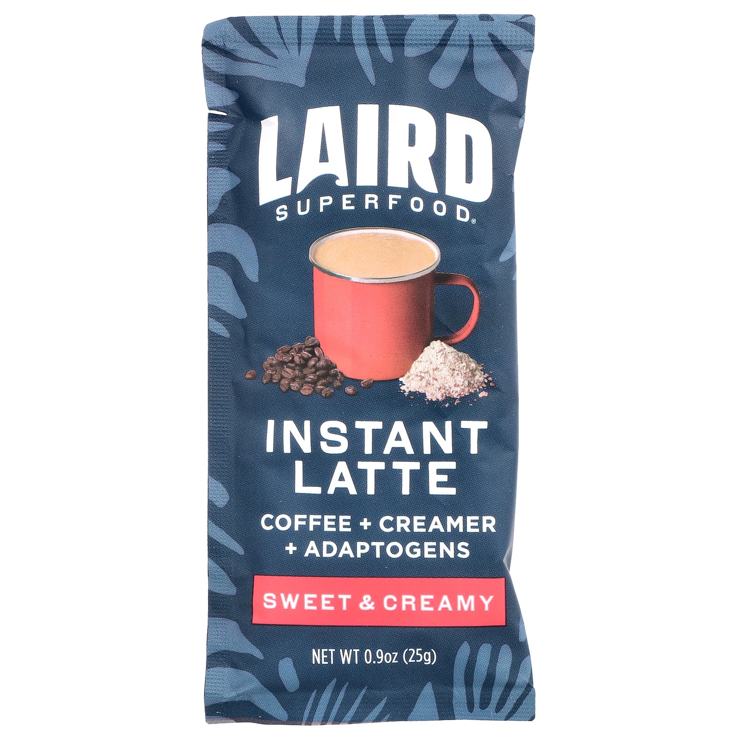 Laird Superfood, Instant Latte, Sweet & Creamy, 5 Packs, 0.9 oz (25 g) Each
