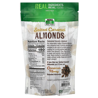 NOW Foods, Almonds, Salted Caramel, 12 oz (340 g)