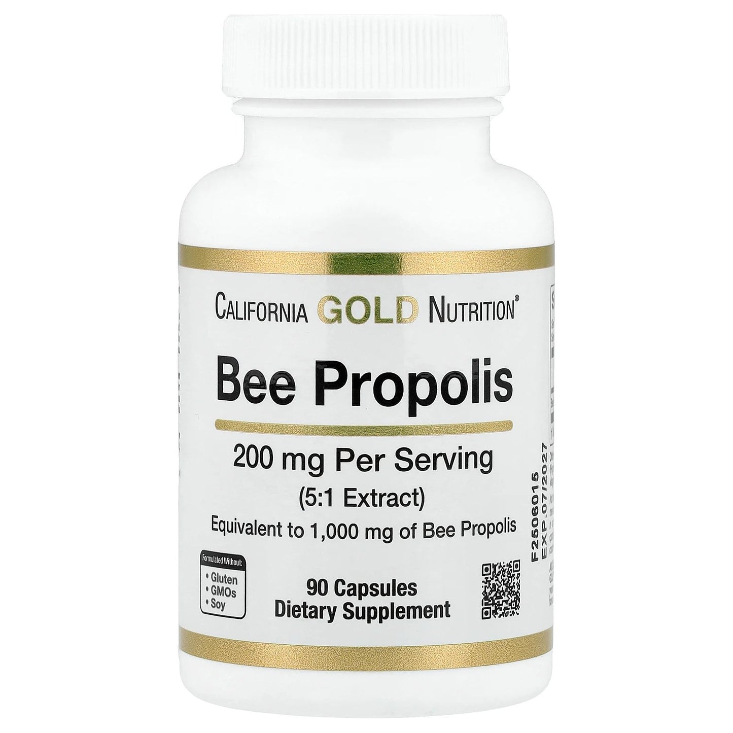 California Gold Nutrition, Bee Propolis, 1,000 mg, 90 Capsules