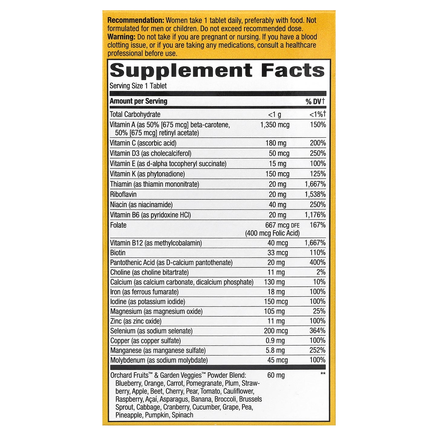 Nature's Way, Alive!, Women's Ultra Multivitamin, 60 Tablets