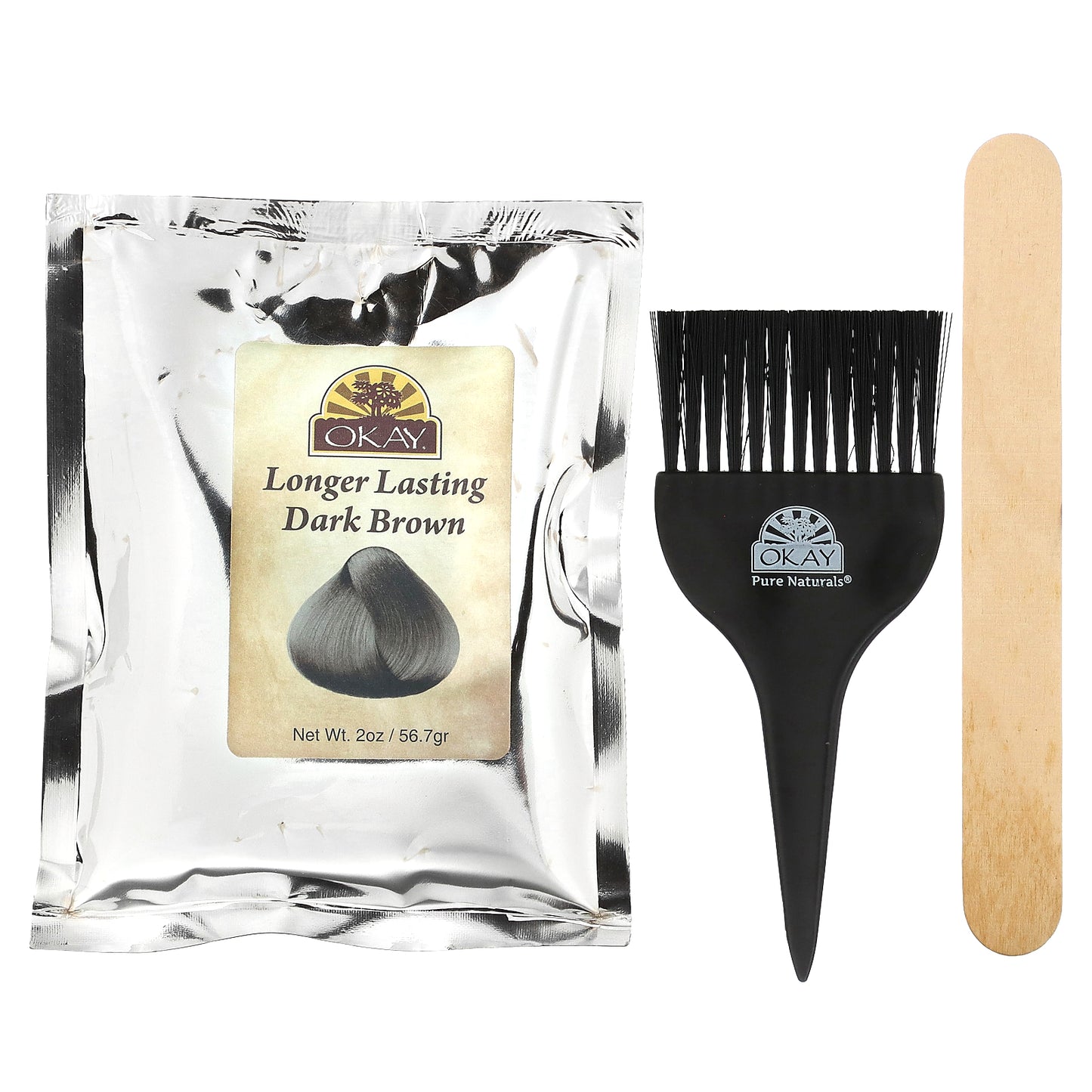 Okay Pure Naturals, Henna, Long-Lasting Hair Color, Dark Brown , 2 oz (56.7 g)