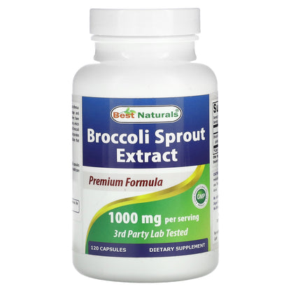 Best Naturals, Broccoli Sprout Extract, 1,000 mg, 120 Capsules (500 mg per Capsule)