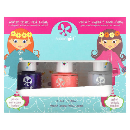 SuncoatGirl, Water-Based Nail Polish, Pretty Me, 4 Piece Kit