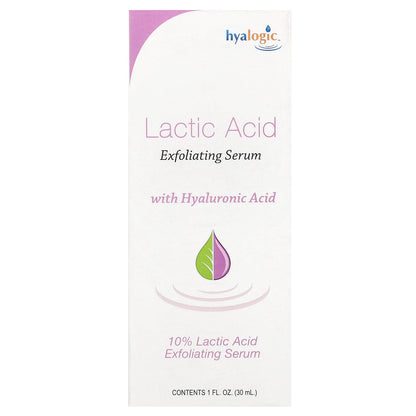 Hyalogic, Lactic Acid Exfoliating Serum With Hyaluronic Acid, 1 fl oz (30 ml)