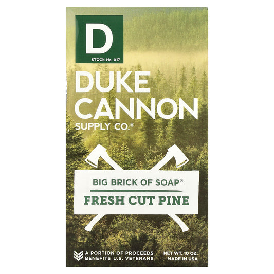 Duke Cannon Supply Co., Big Brick of Bar Soap®, Fresh Cut Pine, 10 oz