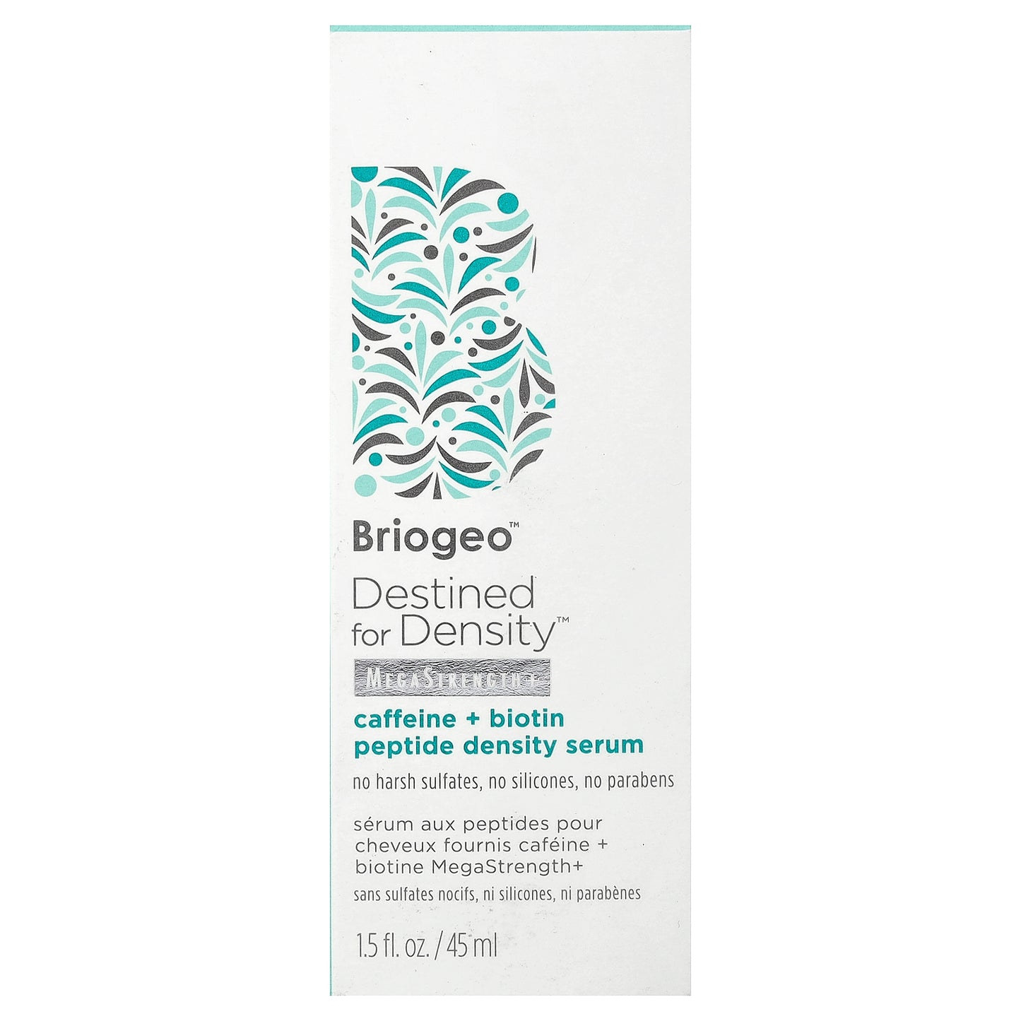 Briogeo, Destined for Density™, Caffeine + Biotin Peptide Density Serum, 1.5 fl oz (45 ml)