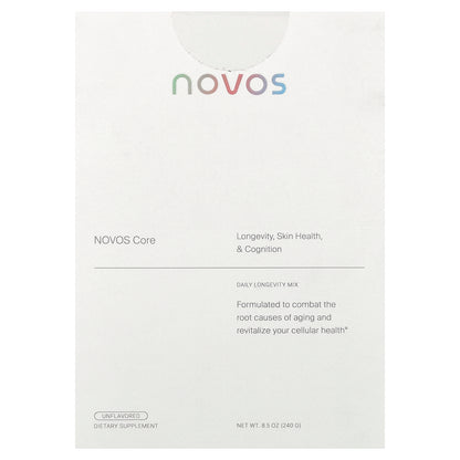 NOVOS, Novos Core, Unflavored, 30 Packets, 0.28 oz (8 g) Each