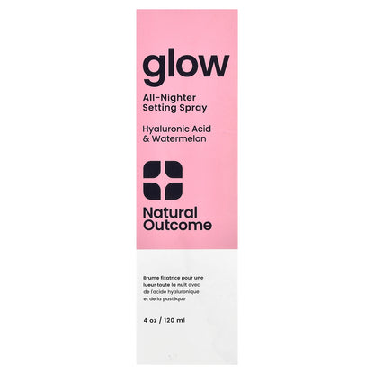 Natural Outcome, Glow, All-Nighter Setting Spray, 4 oz (120 ml)