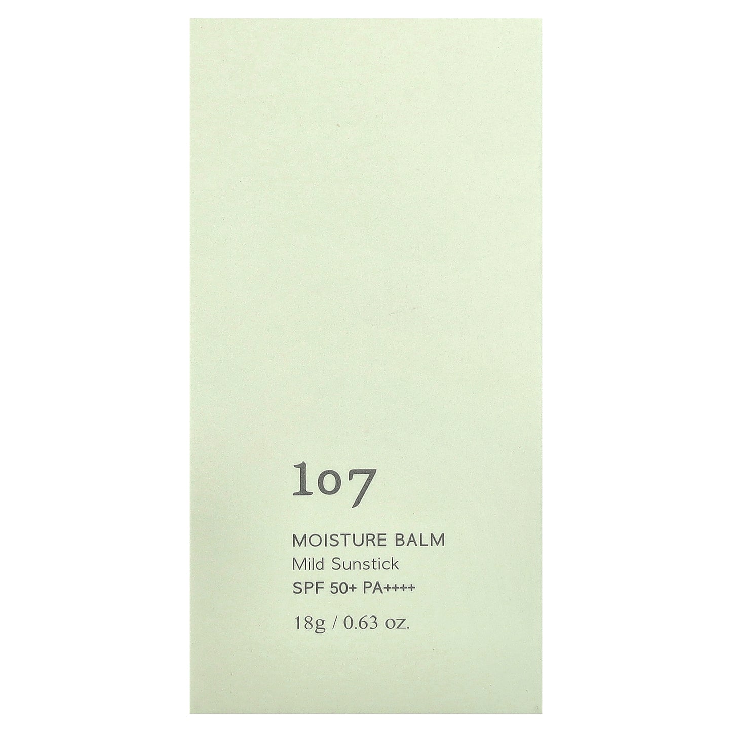 107 Beauty, Moisture Balm, Mild Sunstick, SPF 50+ PA++++, 0.63 oz (18 g)