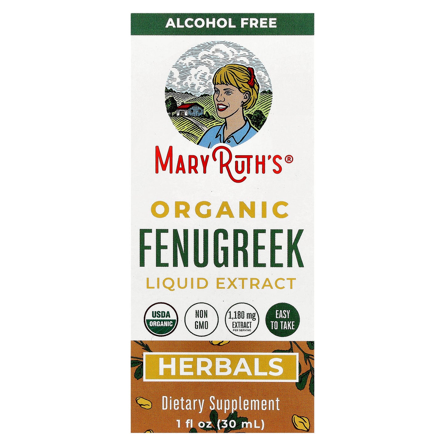 MaryRuth's, Organic Fenugreek Liquid Extract, 1 fl oz (30 ml)