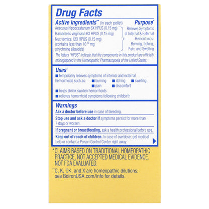 Boiron, HemCalm On The Go, Hemorrhoid Relief, 2 Portable Tubes, Approx. 80 Pellets Each