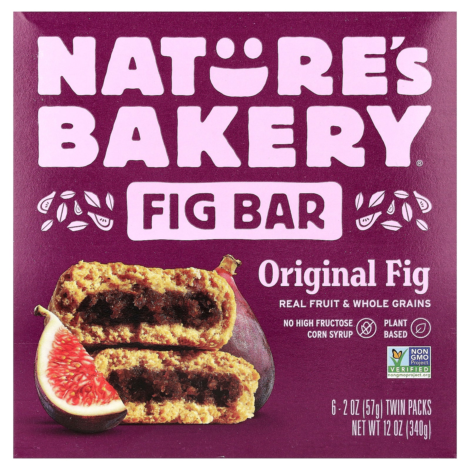 Nature's Bakery, Fig Bar, Original Fig, 6 Twin Packs, 2 oz (57 g) Each