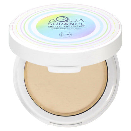 J.Cat Beauty, Aquasurance Compact Foundation, ACF100 Porcelain, 0.31 oz (9 g)