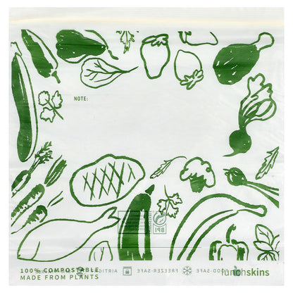 Lunchskins, Compostable Gallon Zipper Bags, 30 Bags