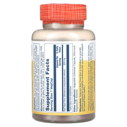 Solaray, Red Yeast Rice, 600 mg, 120 VegCaps