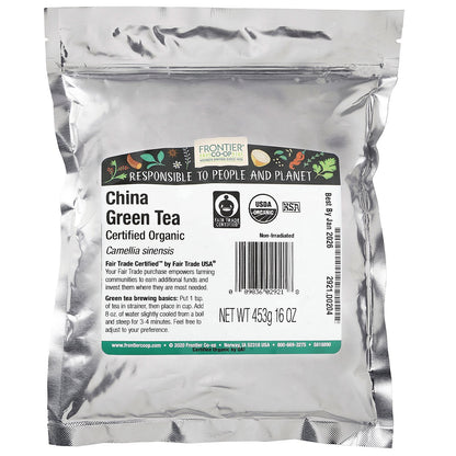 Frontier Co-op, Organic China Green Tea, 16 oz (453 g)