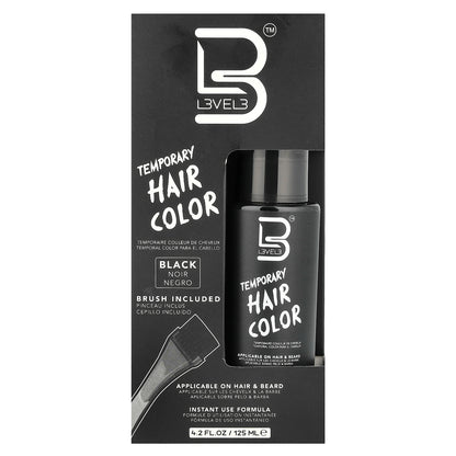Level 3, Temporary Hair Color, Black, 4.2 fl oz (125 ml)