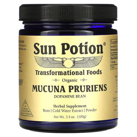 Sun Potion, Organic Mucuna Pruriens Powder, 3.5 oz (100 g)