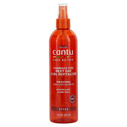 Cantu, Shea Butter, Comeback Curl Next Day Curl Revitalizer, 12 fl oz (355 ml)