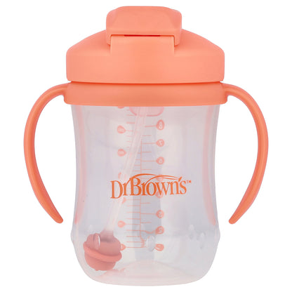 Dr. Brown's, Baby's 1st Straw Cup, 6 Months +, Coral,  , 9 oz (270 ml)