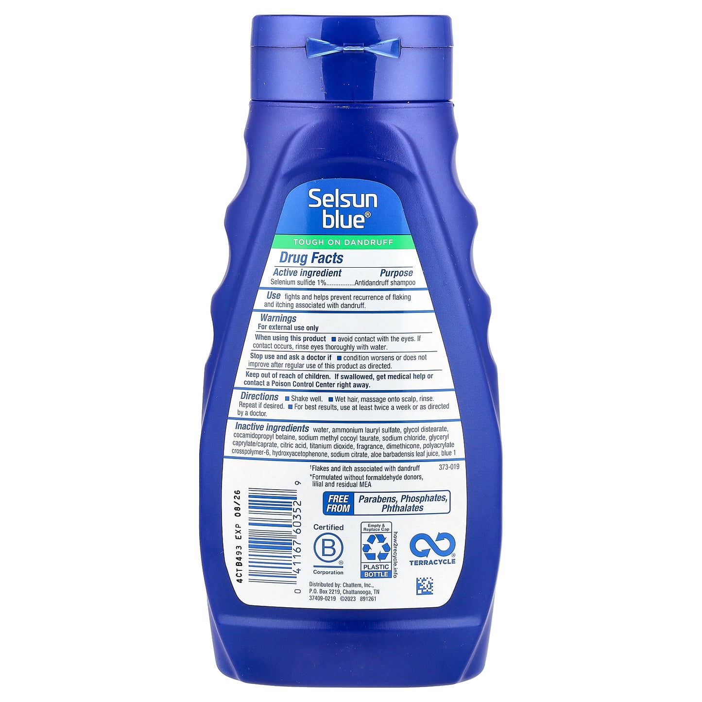 Selsun Blue, Antidandruff Shampoo, Moisturizing, 11 fl oz (325 ml)
