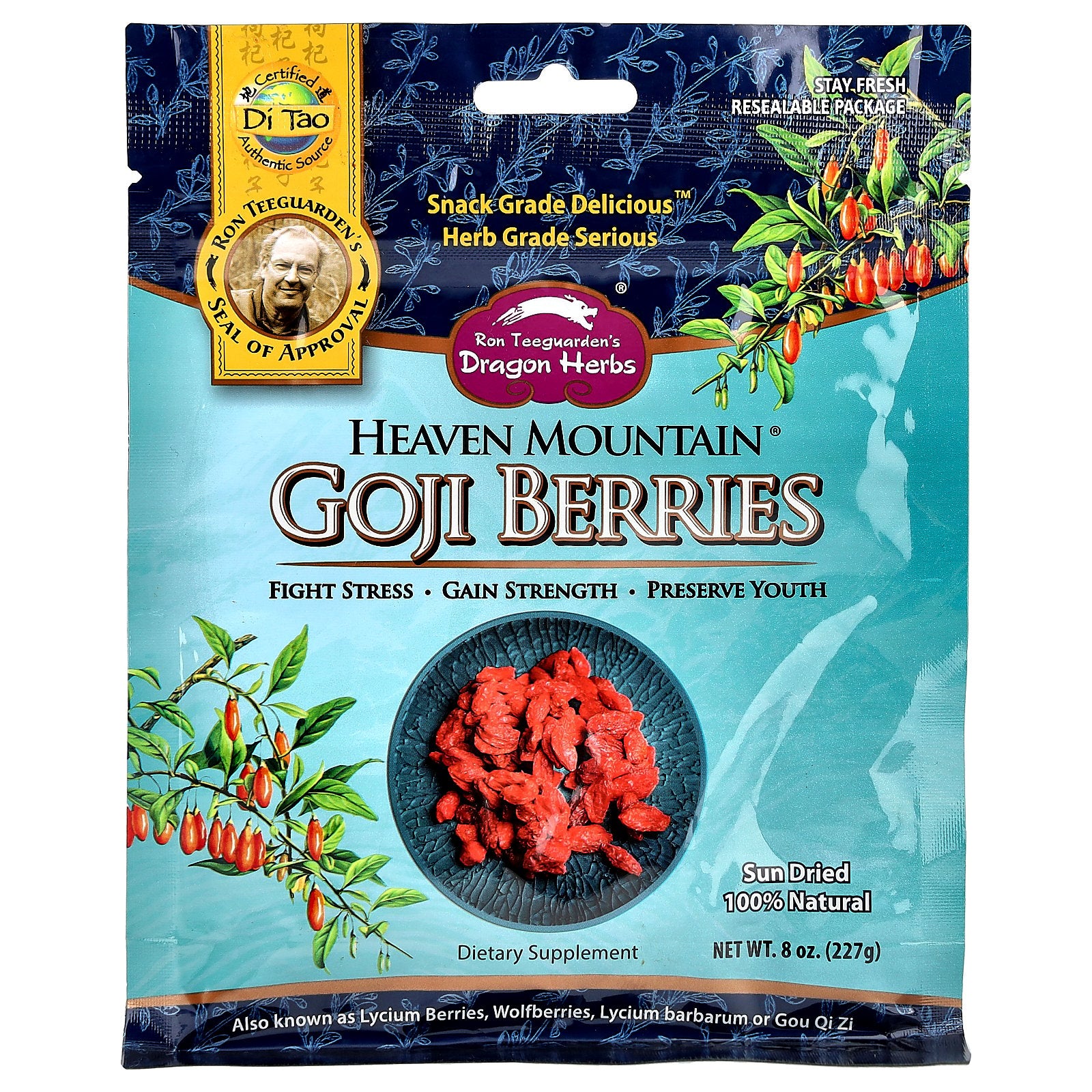Dragon Herbs, Heaven Mountain® Goji Berries, 8 oz (227 g)