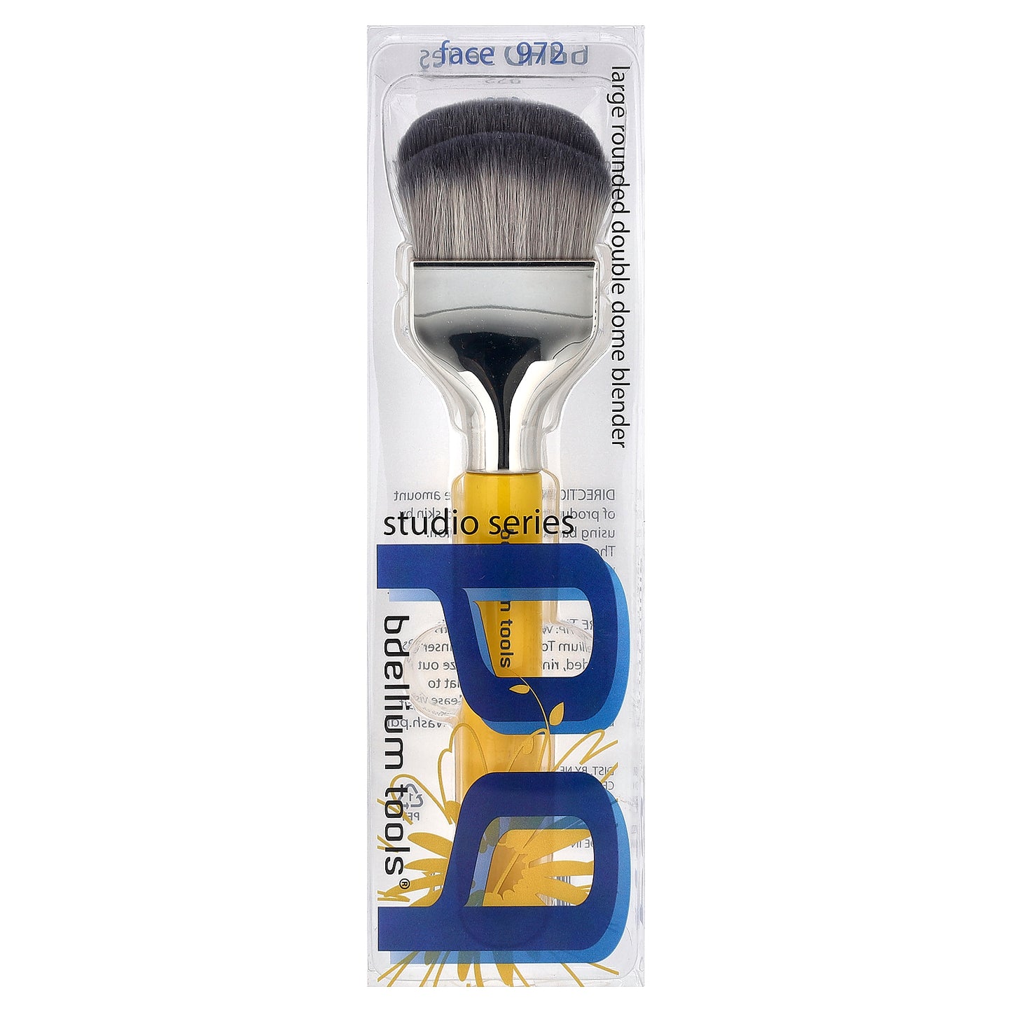 Bdellium Tools, Studio Series, Large Rounded Double Dome Blender, Face 972, 1 Brush