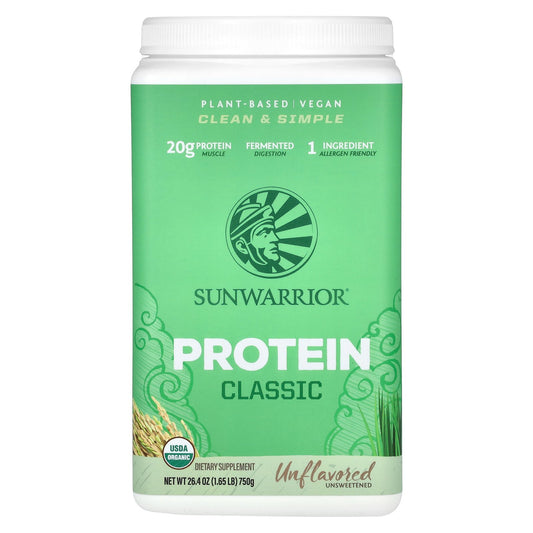 Sunwarrior, Classic Protein, Unflavored , 1.65 lb (750 g)