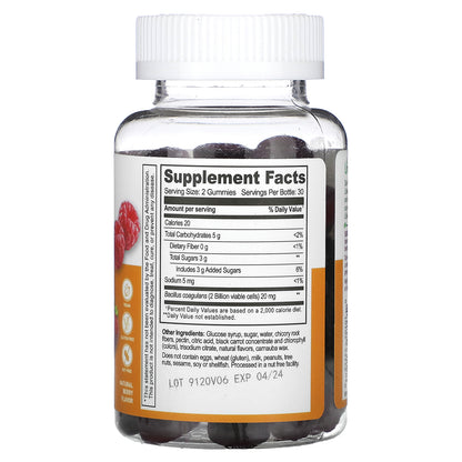 Lifeable, Probiotic Gummies, Natural Berry, 60 Gummies (1 Billion CFU per Gummy)