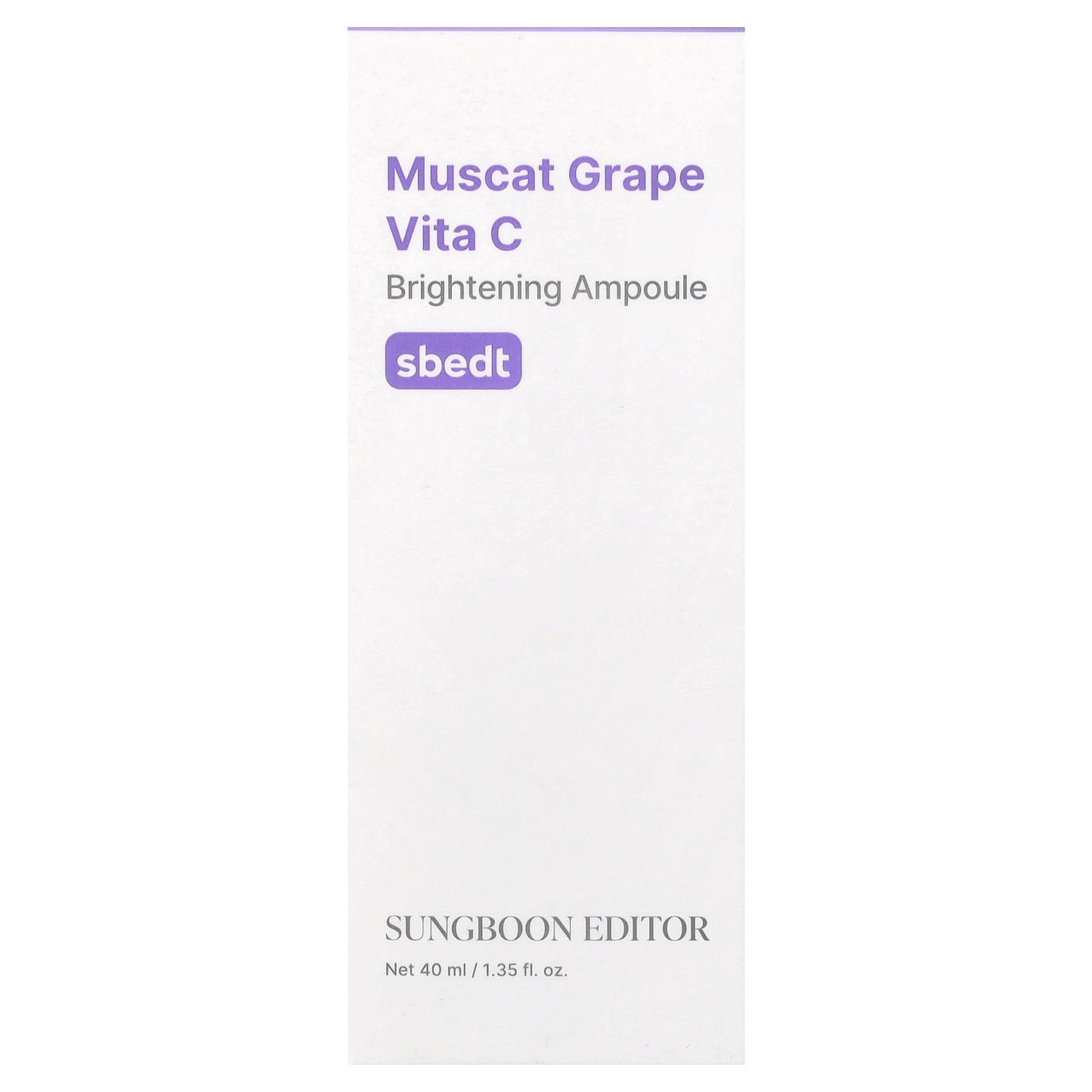 Sungboon Editor, Muscat Grape Vita C, Brightening Ampoule , 1.35 fl oz (40 ml)