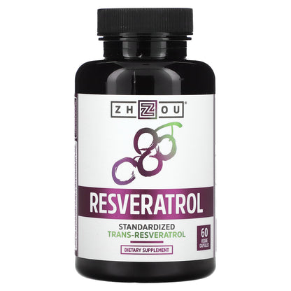 Zhou Nutrition, Resveratrol, 60 Veggie Capsules