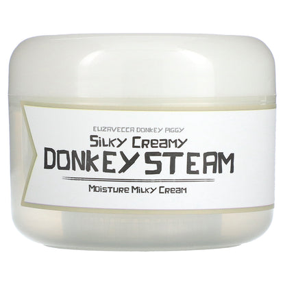 Elizavecca, Donkey Piggy, Silky Creamy Donkey Steam, Moisture Milky Cream, 3.53 oz (100 g)