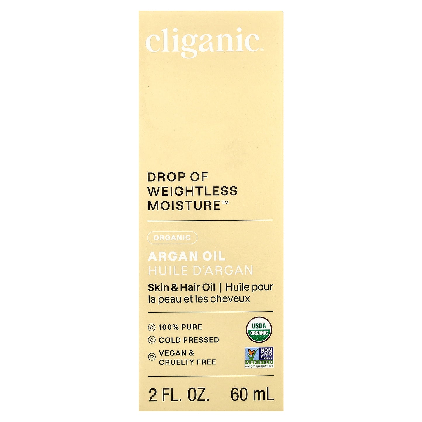 Cliganic, Organic Argan Oil, For Combination Skin , 2 fl oz (60 ml)