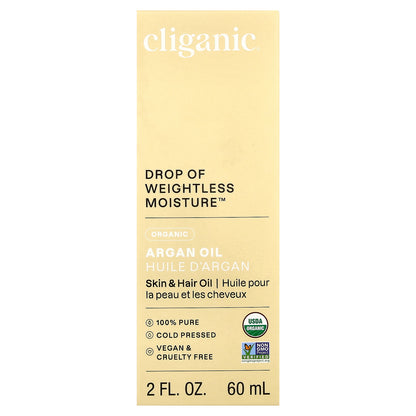 Cliganic, Organic Argan Oil, For Combination Skin , 2 fl oz (60 ml)
