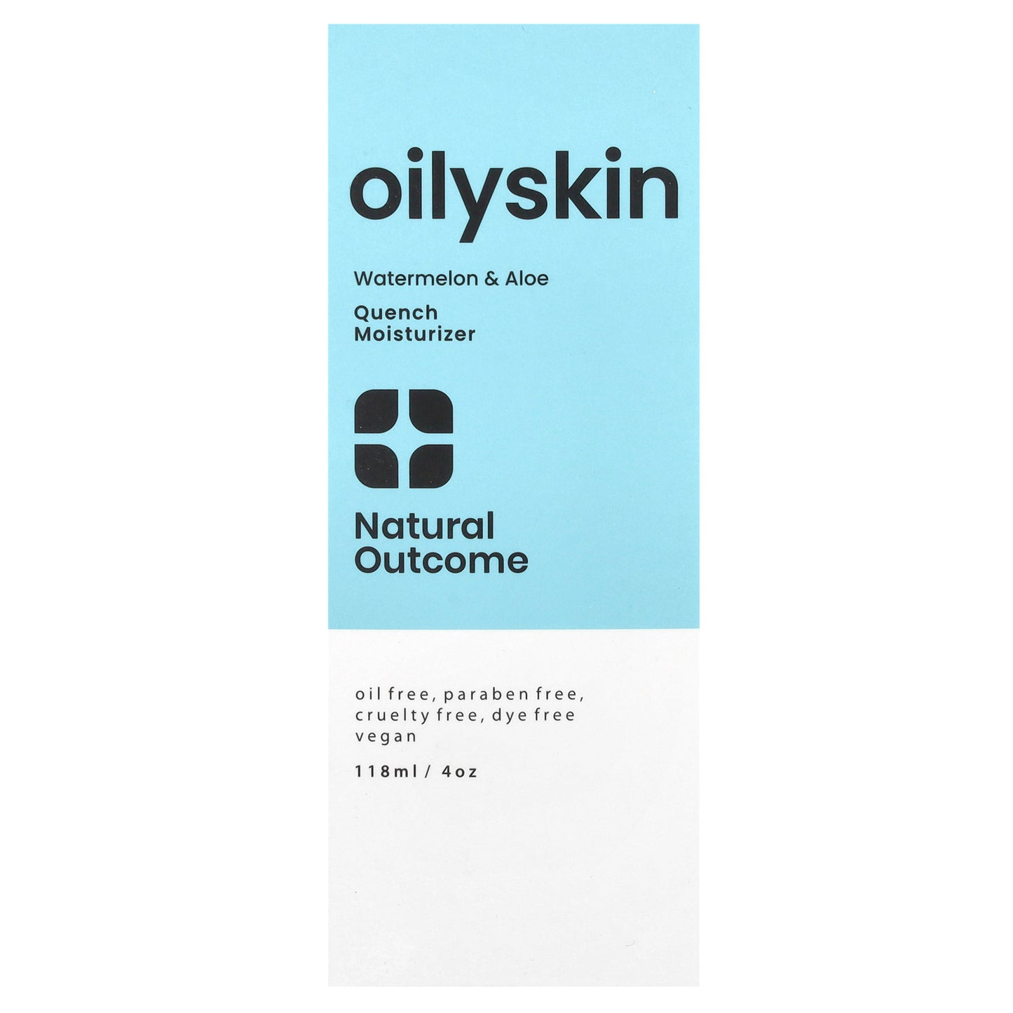 Natural Outcome, Oily Skin, Quench Moisturizer, 4 oz (118 ml)