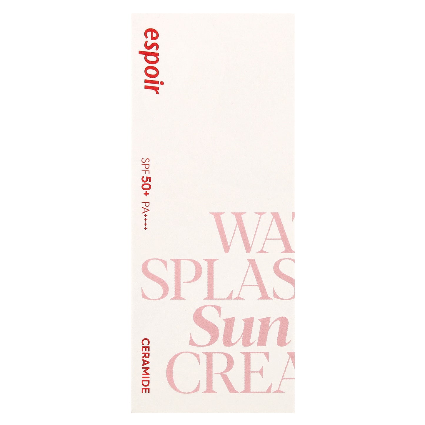 Espoir, Water Splash Sun Cream, Ceramide, SPF 50+ PA ++++, 60 ml