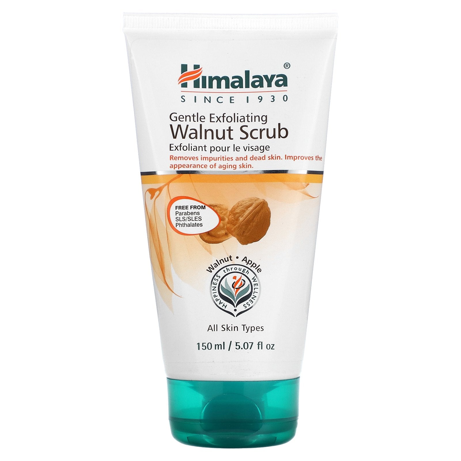 Himalaya, Gentle Exfoliating Walnut Scrub, All Skin Types, 5.07 fl oz (150 ml)