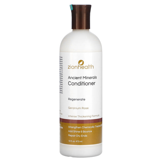 Zion Health, Ancient Minerals, Conditioner, Geranium Rose, 16 fl oz (473 ml)
