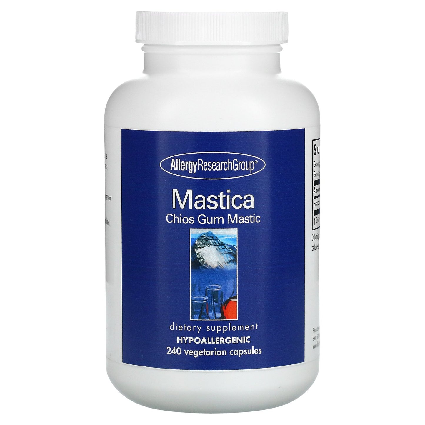 Allergy Research Group, Mastica, Chios Gum Mastic, 0.5 g , 240 Vegetarian Capsules